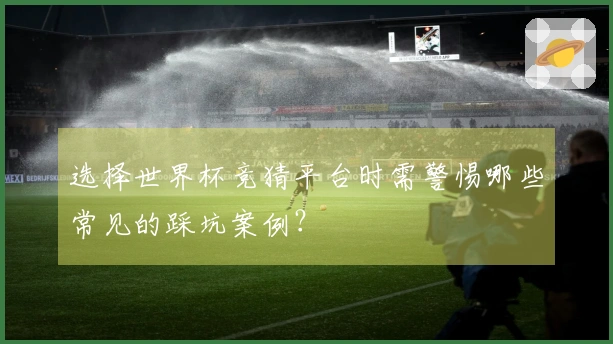选择世界杯竞猜平台时需警惕哪些常见的踩坑案例？