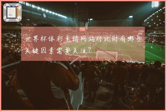 世界杯体彩竞猜网站对比时有哪些关键因素需要关注？