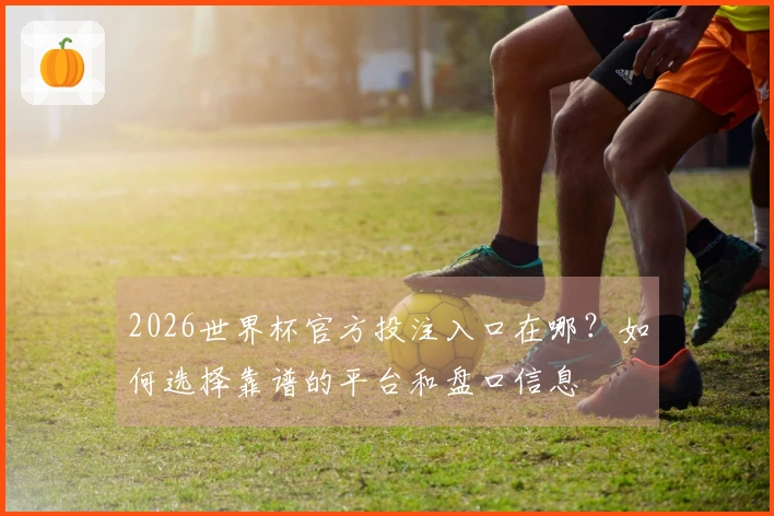2026世界杯官方投注入口在哪？如何选择靠谱的平台和盘口信息
